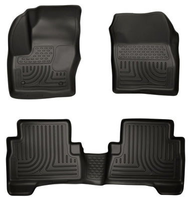 13- Tapis de sol Ford C-Max avant/2e rangée noirs