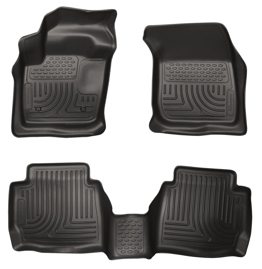 13- Tapis de sol avant/deuxième rangée Ford Fusion noirs