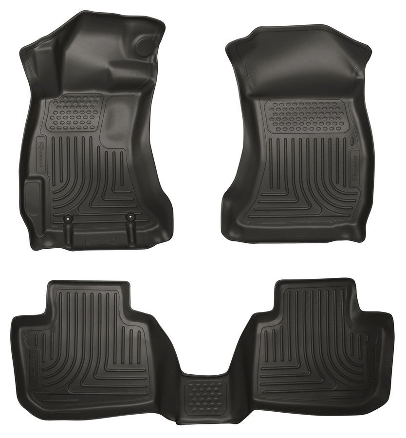 12- Subaru Impreza Tapis de sol avant / 2ème rangée noirs