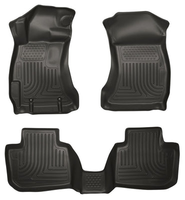 12- Subaru Impreza Tapis de sol avant / 2ème rangée noirs