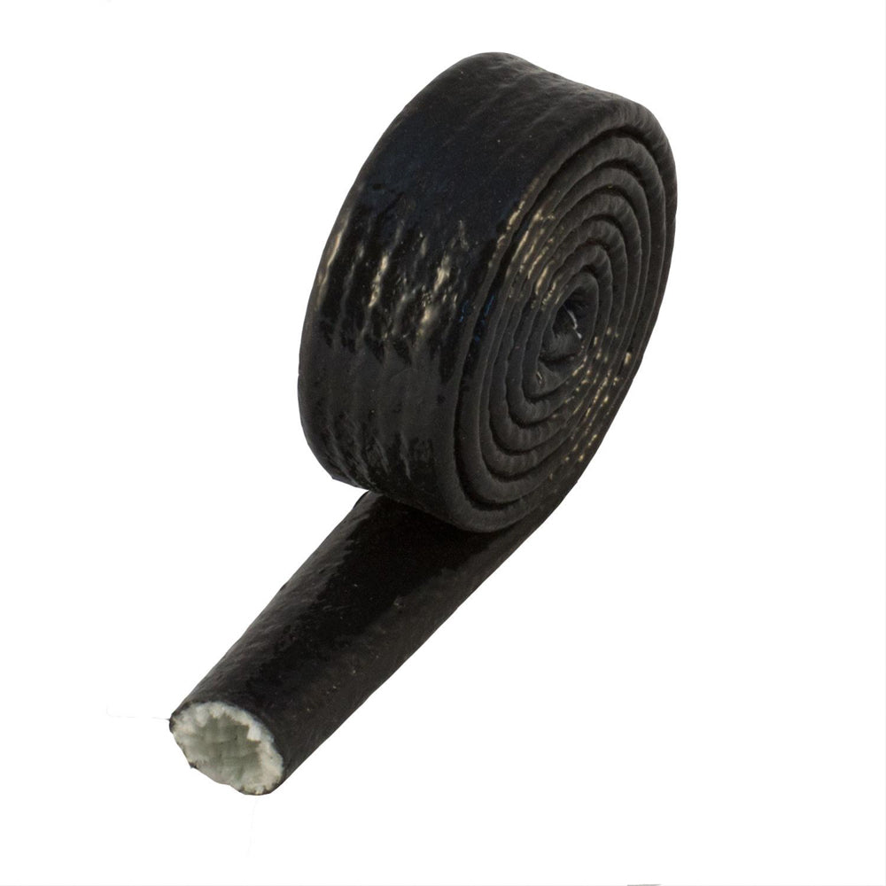 Manchon de protection incendie noir, 3/8 po de diamètre intérieur x 3 pi en rouleau