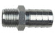 Straight 3/8in NPT Pipe to 5/8in .625in Hose
