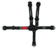 Harnais de sécurité 5 points de petite taille avec boucle de serrage à l'épaule, rembourrage à la taille et ceinture à décrochage rapide