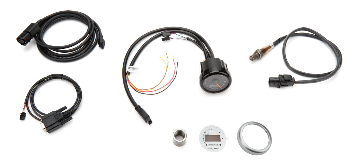 Kit de manomètre de rapport air/carburant MTX-AL avec cadran noir