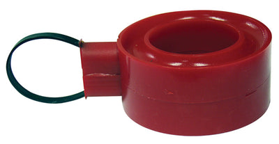 Caoutchouc de ressort (souple/dur) rouge 1-1/4 po de hauteur