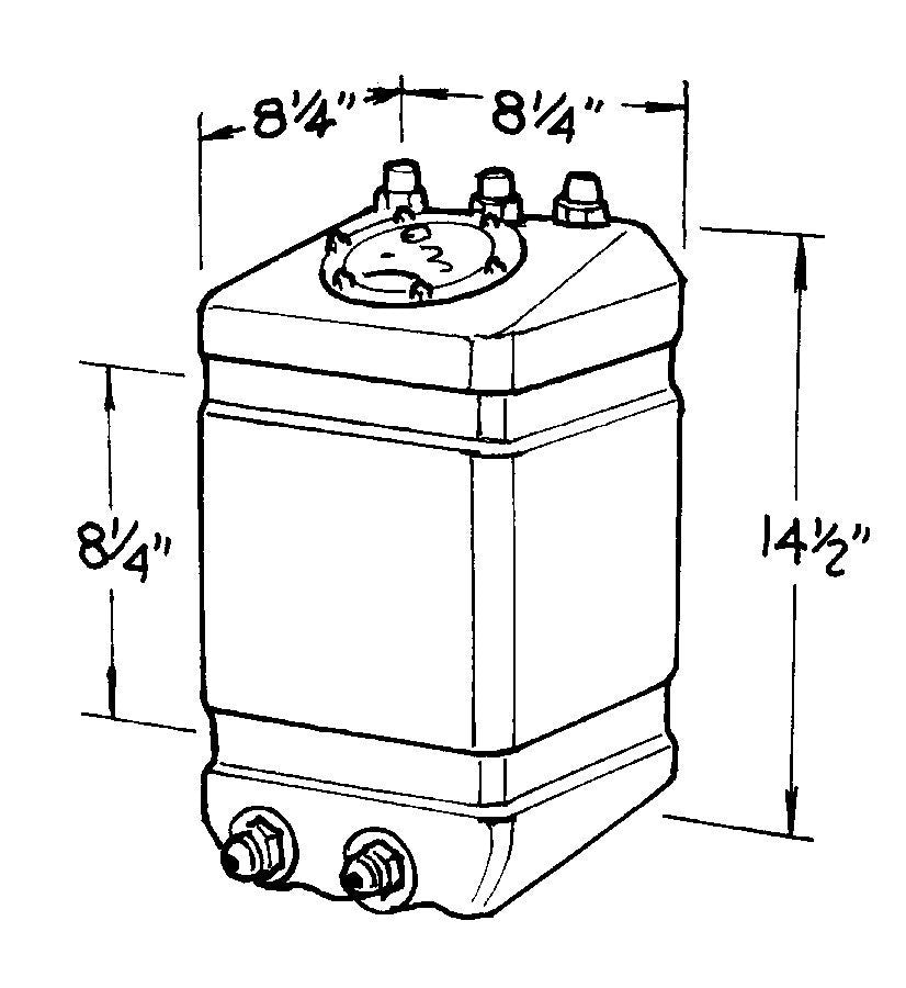Réservoir de carburant Pro Drag 3 gallons