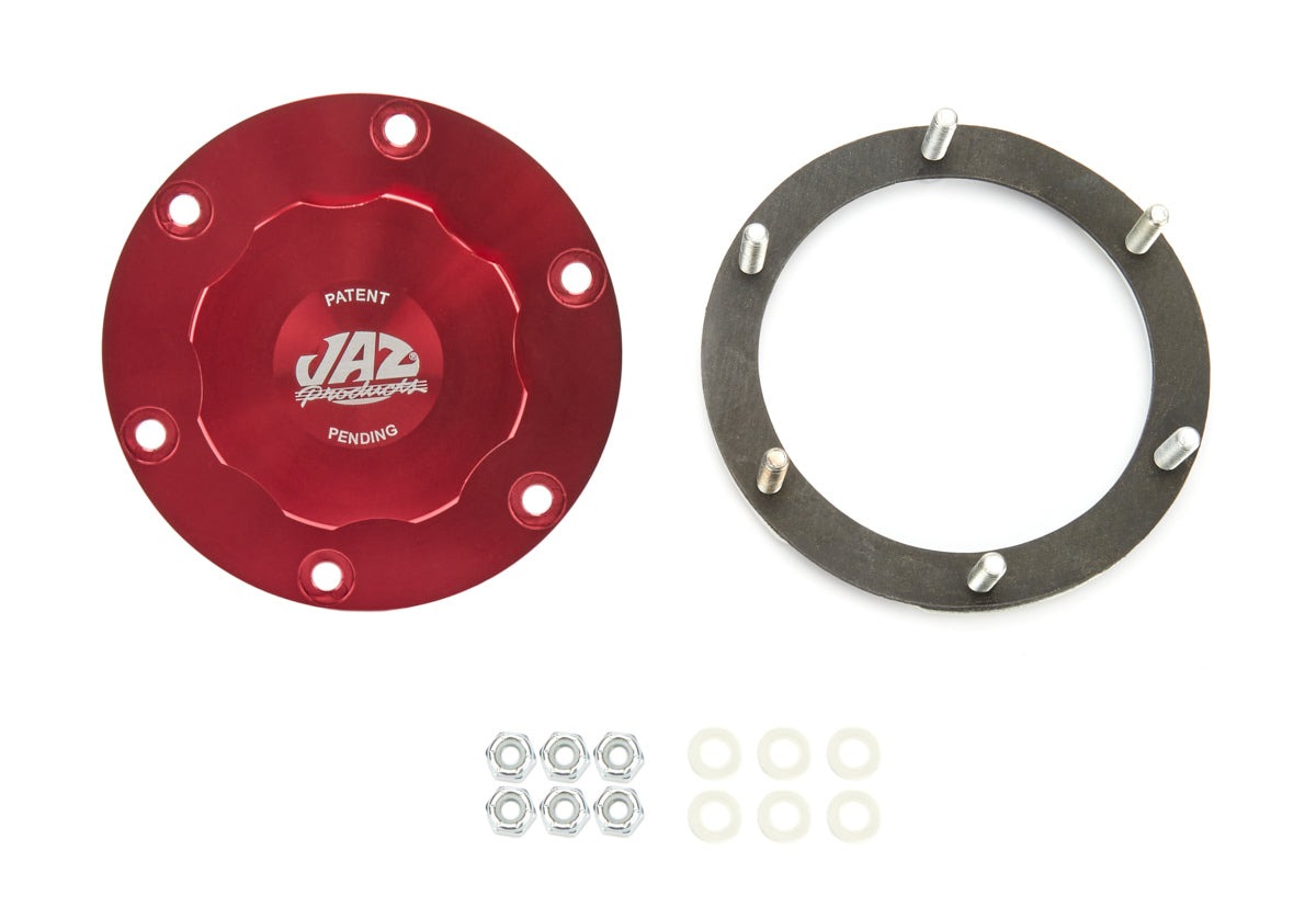 Ensemble capuchon fileté Billet Alm 6 vis rouge