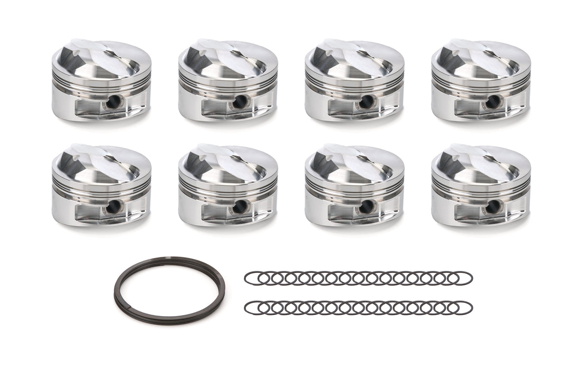 Jeu de pistons bombés BBC, alésage de 4,530 po, +45 cc