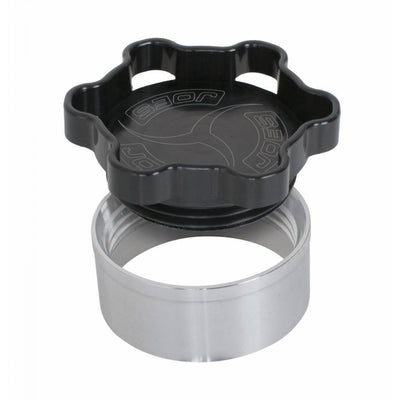 Bouchon de remplissage avec collerette à souder alu 50 mm DI noir