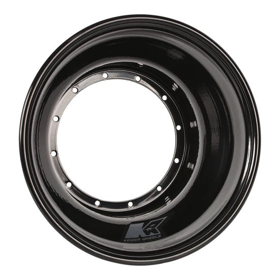 Demi-roue 12 boulons 10 po x 3 po, cloche de frein noire
