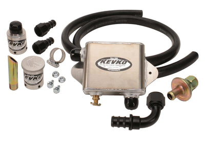 Kit de réservoir d'évacuation en aluminium avec raccords à emboîtement de 1-3/8 po