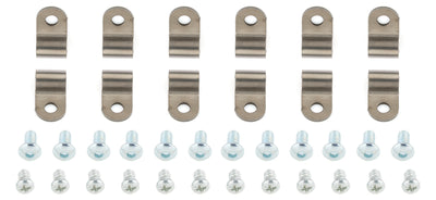 1/4in Stainless Steel Single Line Clamps 12Pk