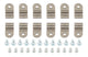 3/8in Stainless Steel Single Line Clamps 12Pk
