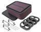 Boîte à air Gen-2 Carbon pour Sprint Car avec filtre de 6,5 pouces
