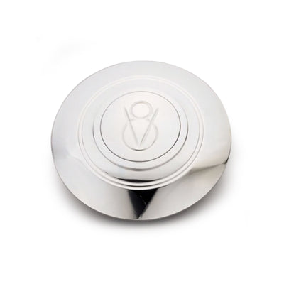 Dôme d'assemblage du couvre-klaxon avec logo V8 poli