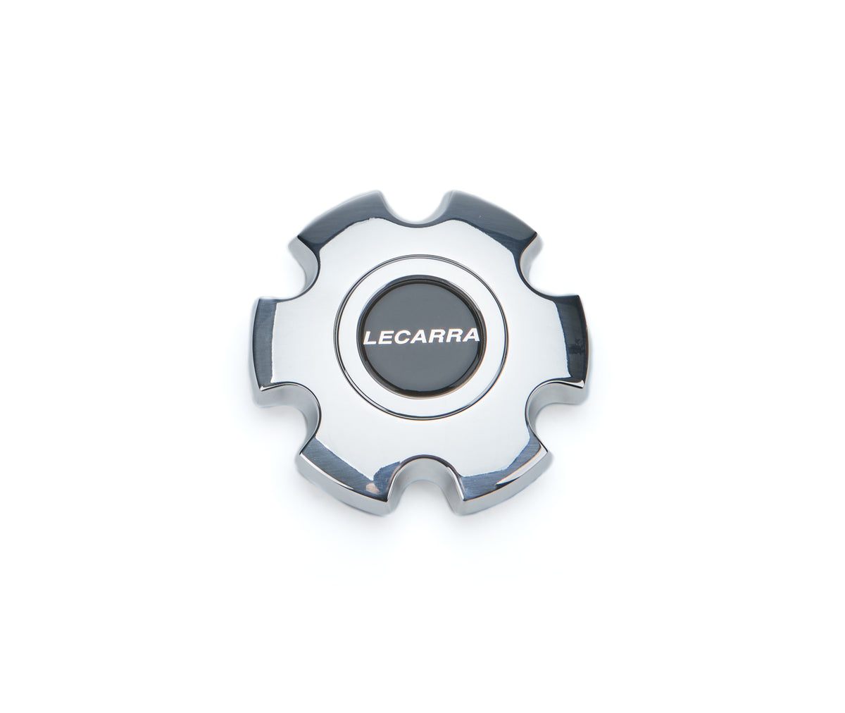 Bouton de klaxon billet poli avec logo Lecarra