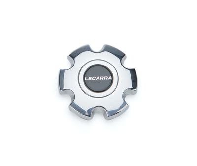 Bouton de klaxon billet poli avec logo Lecarra