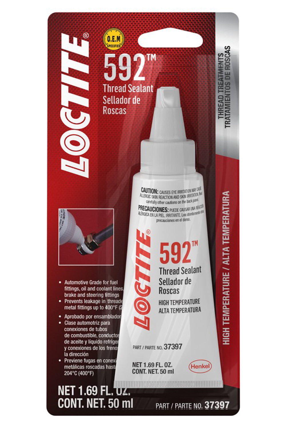 Pâte d'étanchéité filetée 592 PST haute température 50ml/1,69