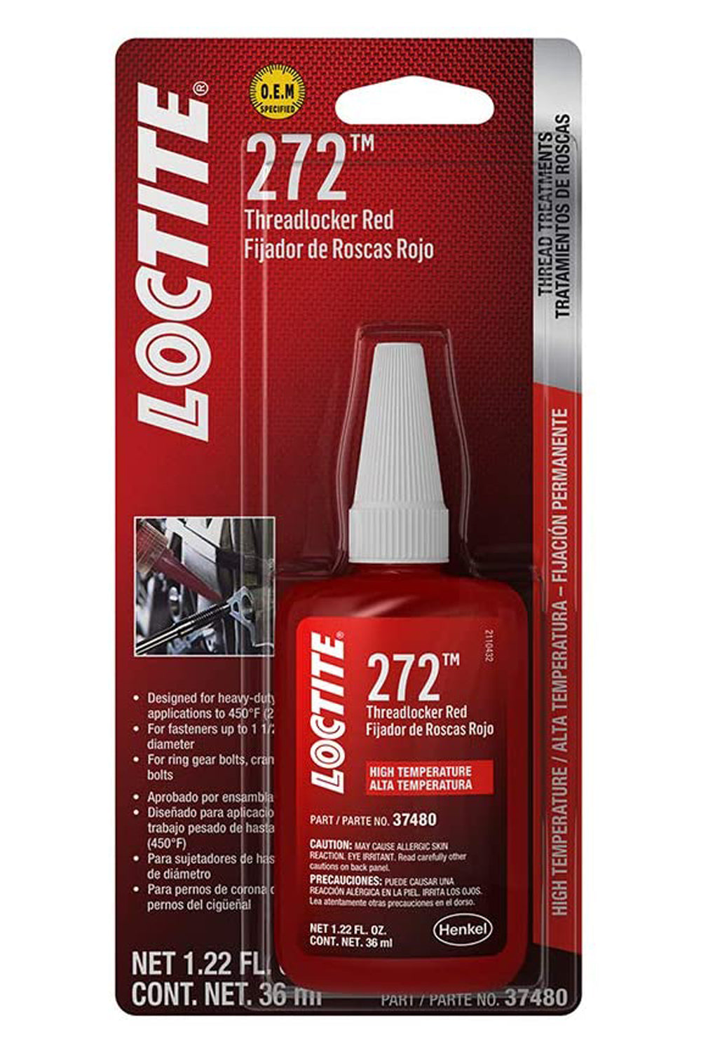 Frein-filet 272 Rouge Haute Température 36ml/1.22oz
