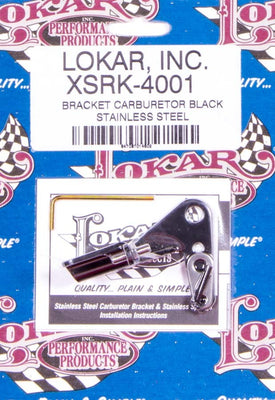 Support de carburateur noir en acier inoxydable