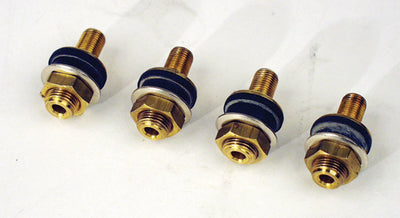 Tiges de valve en laiton à profil bas (paquet de 4)