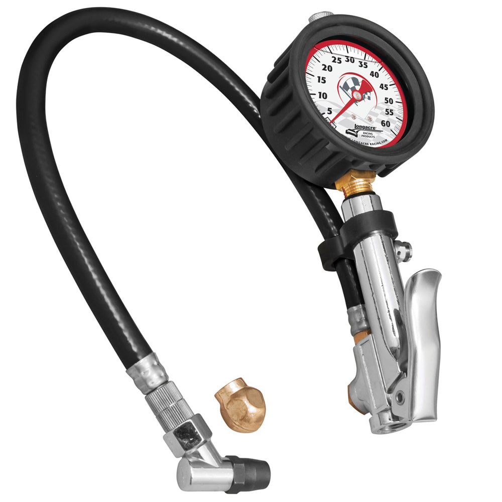 Manomètre de pneu à remplissage rapide 0-60 psi 2-1/2 po Lumineux