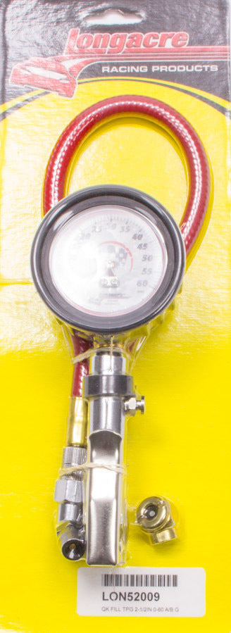 Jauge de Pression des Pneus 0-60PSI 2.5in GID Remplissage Rapide Luxe