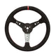 Volant 15 pouces, daim concave, rayons noirs