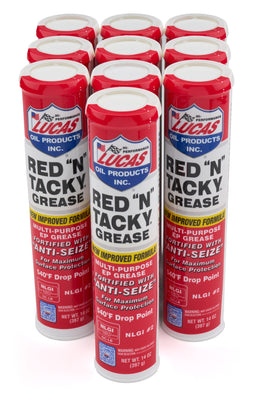 Graisse Red-N-Tacky, boîte de 10 cartouches de 14 oz