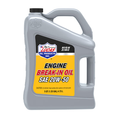 SAE 20W50 Break-In Oil 5 Qt Bottle