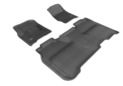 GMC Sierra 15-19 Cabine Élargie Tapis de Sol 1re et 2e Rangées