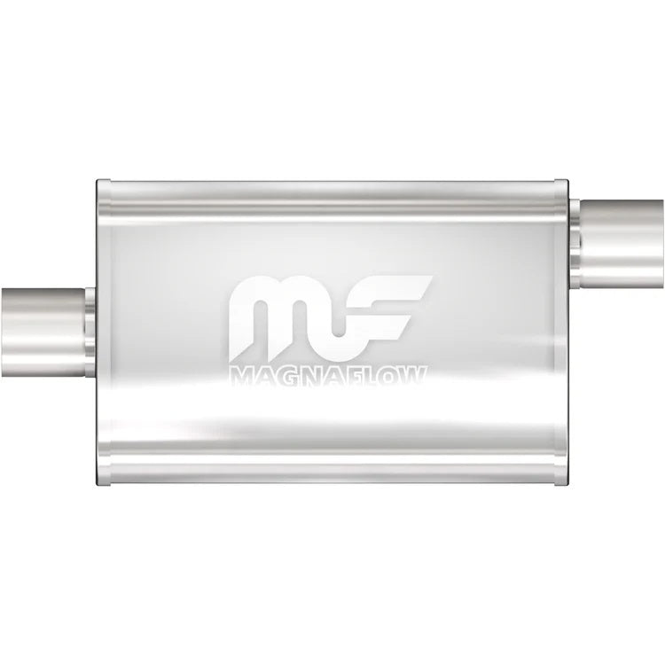 Silencieux Inox 2.25in. Entrée Décalée/Sortie Centrale