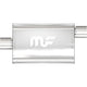 Silencieux Inox 2.25in. Entrée Décalée/Sortie Centrale