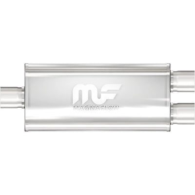 Silencieux en inox Entrée 3 po/Sortie double 2,5 po