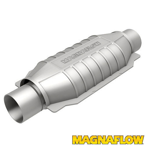 Convertisseur catalytique ovale universel en acier inoxydable 2,50 po entrée/sortie