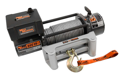 Treuil 15000 lb avec guide-câble à rouleaux et télécommande de 3,6 m