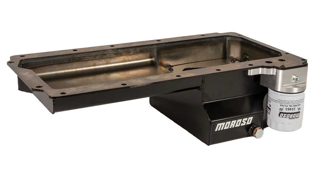 Carter d'huile GM LS avec adaptateur de filtre à huile Billet 7 pint.