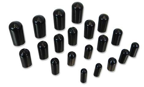 Kit de bouchons de tuyau de dépression noirs