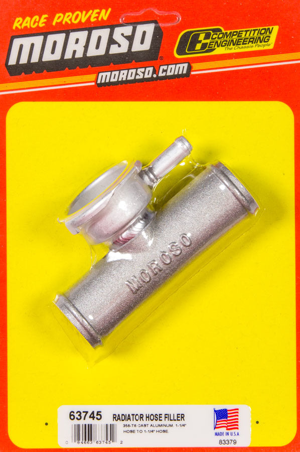 Remplisseur de tuyau de radiateur, tuyau de 31,75 mm à 31,75 mm
