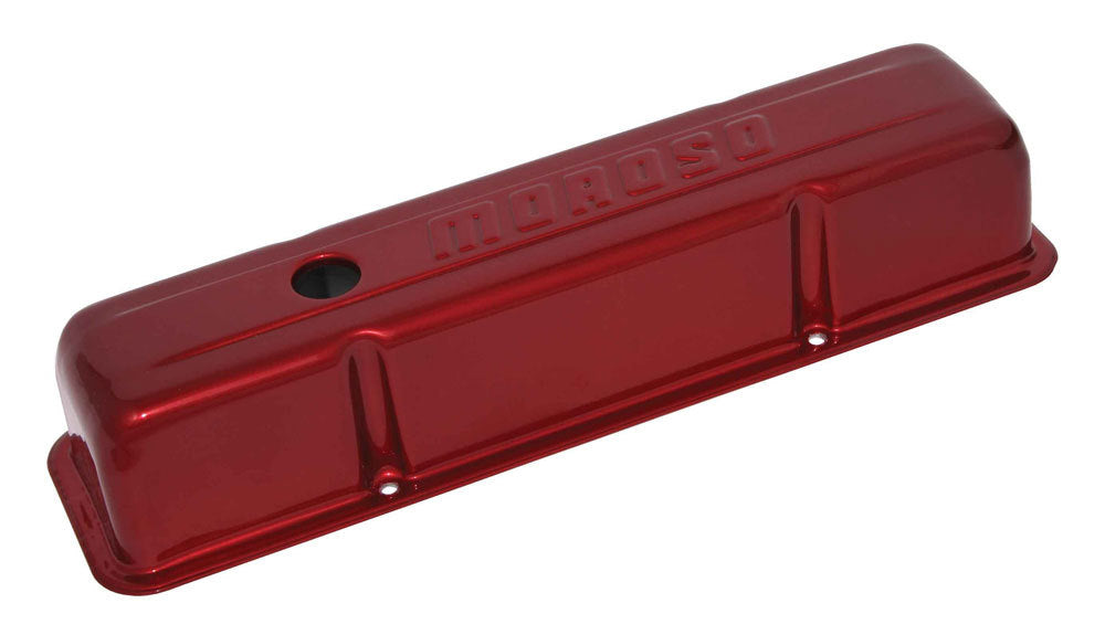 Caches-culbuteurs en aluminium de petit bloc Chevrolet - Rouges thermolaqués