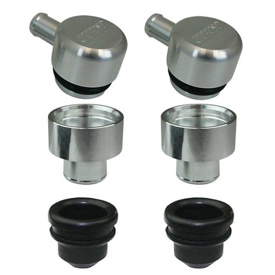 Kit adaptateur de reniflard billette 2 pièces pour trou de 1,22