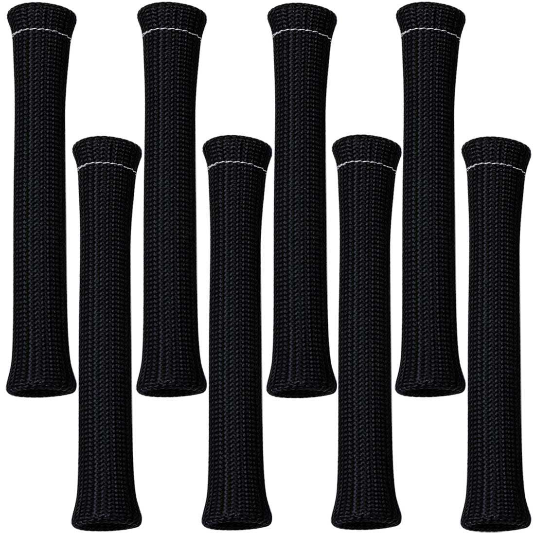 Protecteurs de bottes de bougies d'allumage haute température noires - Paquet de 8