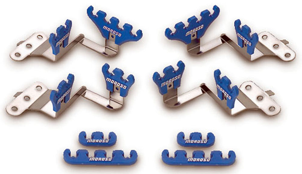 Kit de faisceau électrique bleu pour cache-culbuteurs à boulon central SBC