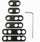 Kit de séparation de fils, conception en deux parties, noir