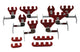 BBC Wire Loom Kit - Red