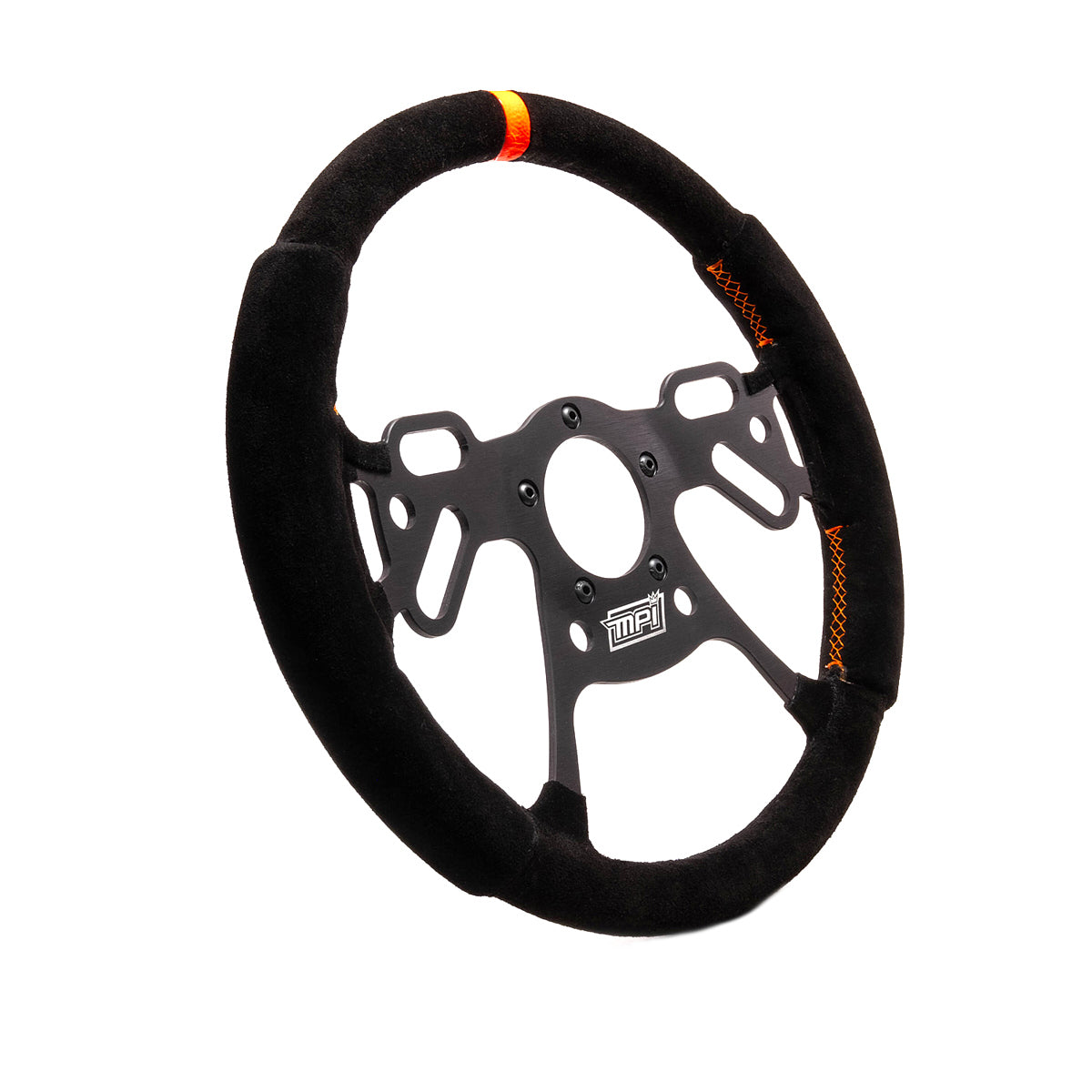 Volant Drag 13 pouces en daim avec trous de commutateur
