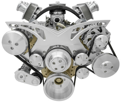 Kit de poulies Olds 350-455 Style Track alternateur/clim/DA