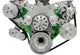 Track Pulley Set Chryslr 383/440/426
