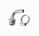Raccord coudé chromé 3/8 NPT 90 degrés pour tuyau 3/8
