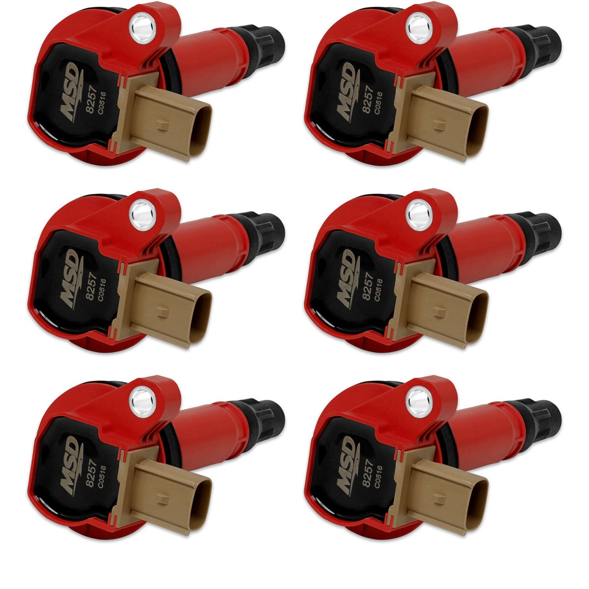 Bobines 6pk Ford Eco-Boost 3.5L V6 11-16 Rouges
